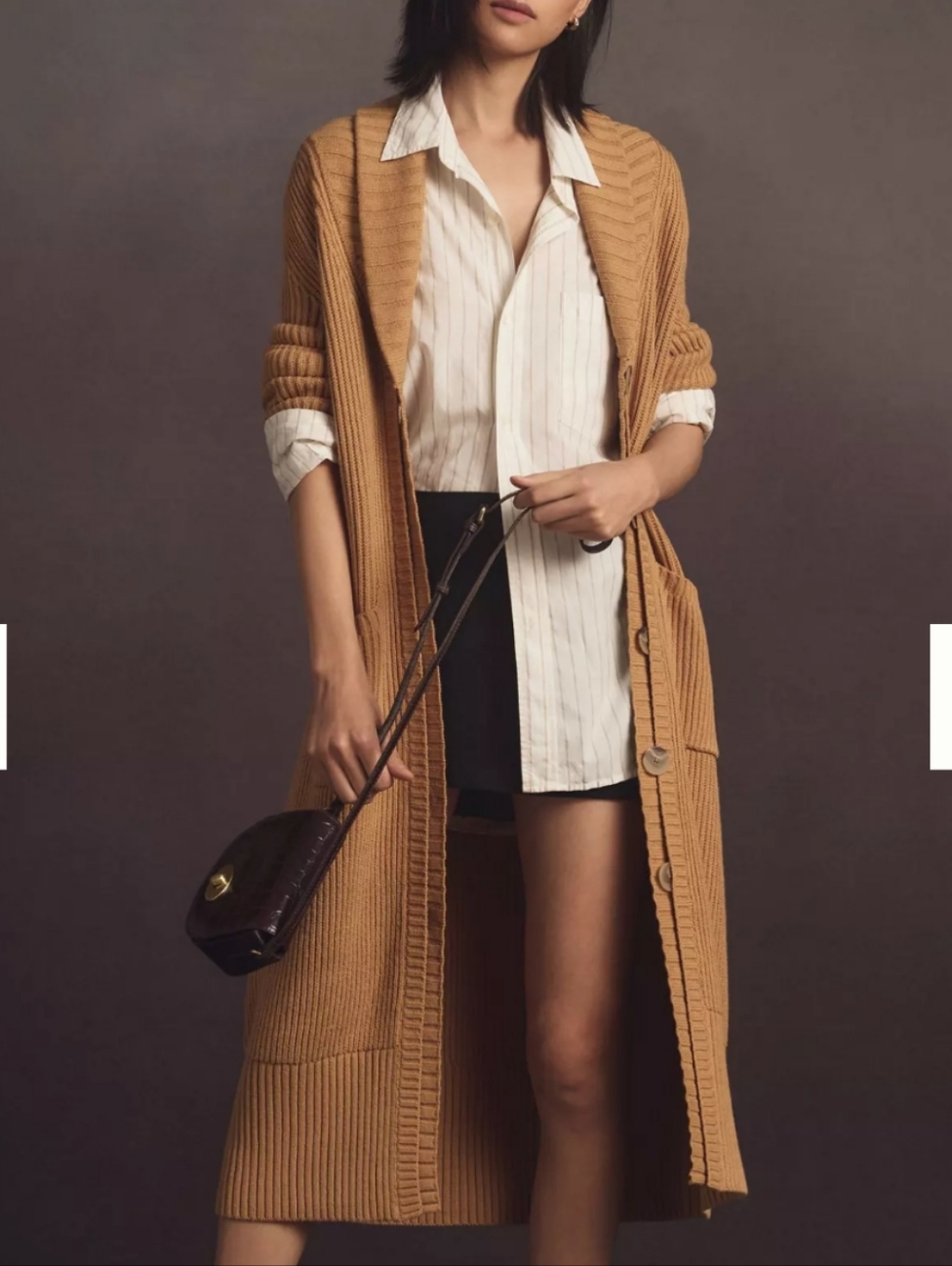 Maeve - Long Line Coatigan/Cardigan - M